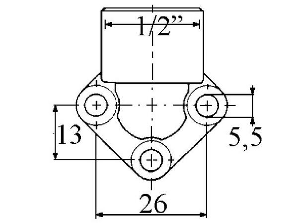 Portflens 90 gr. 1/2"x26 RPA 0,5/12M.